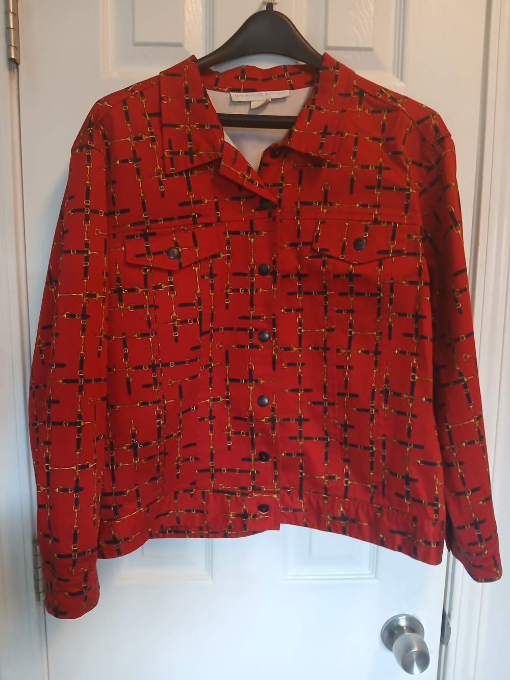 VINTAGE MARK FORE & STRIKE Equestrian  Button-Front Jacket Large